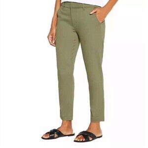 Banana Republic Slim-Fit Authentic Chino Pants Women's Size 6 in Green